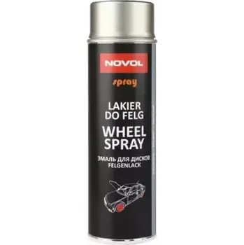 Barva ve spreji NOVOL SPRAY WHEEL - Ocelový lak na disky ve spreji 500ml