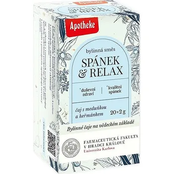 Čaj Apotheke Spánek a relax Farmaceutická fakulta 20 × 2 g