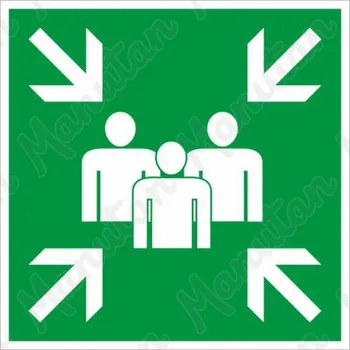 Kancelář Shromaždiště, plast 150 x 150 x 1,1 mm, fotoluminiscenční