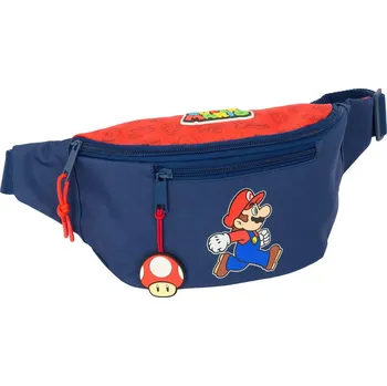 Sportovní taška Dětská ledvinka Super Mario Trick Červená Tmavě modrá (23 x 12 x 9 cm)