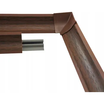 soklová lišta Přechodová lišta k pracovní desce kuchyňské linky 1,5 m – tmavý ořech, dokončovací