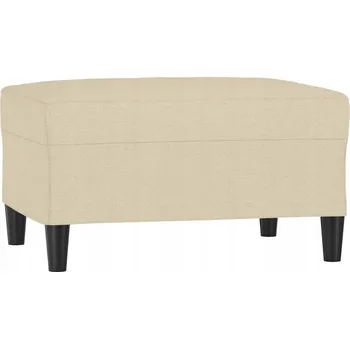 Taburet VidaXL Čalouněný Taburet bílý