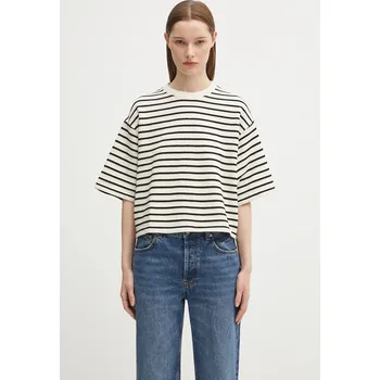 Tričko Anine Bing myers dámské, béžová barva, A.08.11431, M, 01X