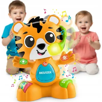 Hračka pro nejmenší FISHER PRICE LINK SQUAD Interaktivní hračka TYGRÍK - Tanec a Učení