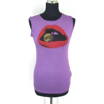 Dámské tričko Halenka Wrangler bez rukávů, asymetrický střih , velikost M