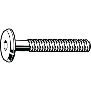 Dílna Šroub s plochou hlavou a vnitřním šestihranem KF Ocel Pozinkované M6X12