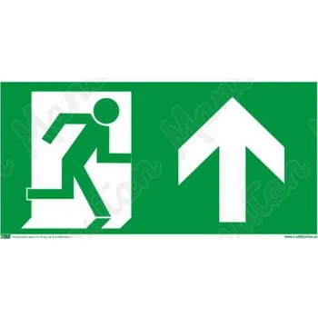 Kancelář Únikový východ průběžný, samolepka 200 x 100 x 0,4 mm, fotoluminiscenční