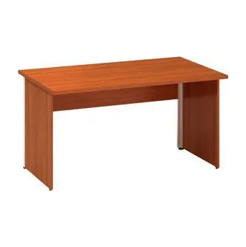 Kancelářský stůl Alfa 100, 140 x 80 x 73,5 cm, rovné provedení, dezén třešeň