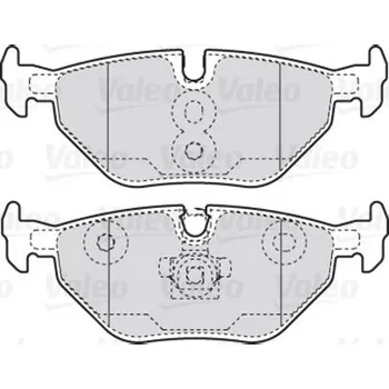Brzdová destička Sada brzdových destiček, kotoučová brzda VALEO 301753