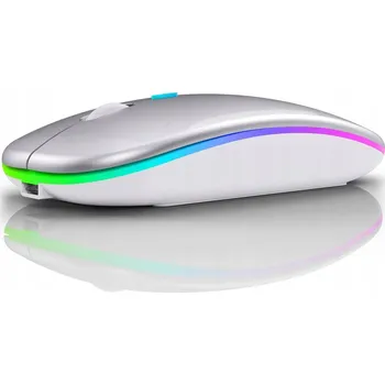 Myš LiBO&HKBO Bezdrátová myš Bluetooth + USB 2.4G LED nabíjecí myš