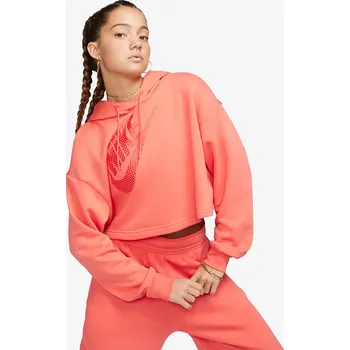 Dámské oblečení Nike W NSW FLC PO HOODIE CROP DNC M