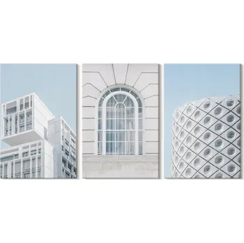 Obraz Sada obrazů pro dekoraci - Moderní architektura Geometrie 3x 20x30 cm