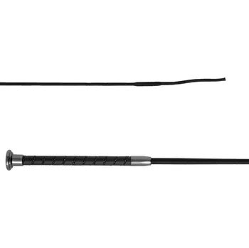 Jezdecký bičík START Dlouhý bič s krystaly 140 cm 140cm ČERNÁ