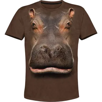 Pánské tričko tricko hrosik 3d velikost: 6XL - šířka 70 cm, délka 79 cm