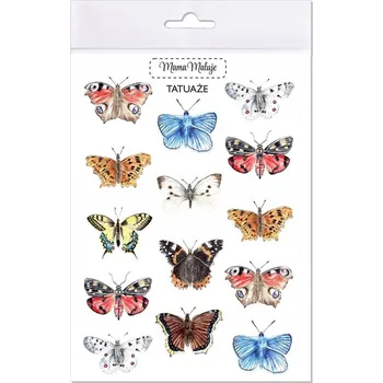 Tetování Smyvatelné tetování Motýli Mama Maluje