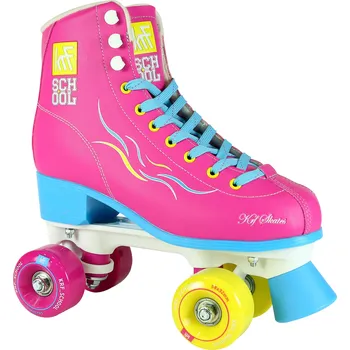 Kolečkové brusle KRF Dětské kolečkové brusle Quad KRF School TCI limitovaná edice růžové 38