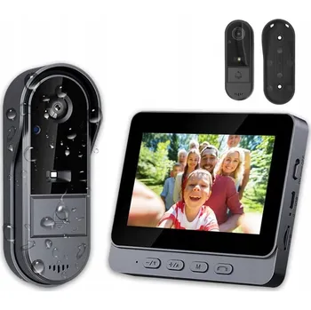 Domovní zvonek VIDEO VRÁTNÝ KE DVEŘÍM S KAMEROU DOMÁCÍ TELEFON VIDEOZVONEK BEZDRÁTOVÝ ZVONEK