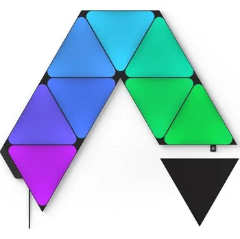 Průmyslové svítidlo Nanoleaf Shapes Ultra Black Triangles Starter Kit 9 ks (NL47-0102TW-9PK)