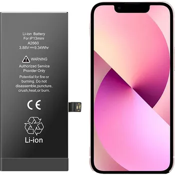 Baterie pro mobilní telefon Baterie iPhone 13 mini 2406mAh včetně lepení - bulk BT0179