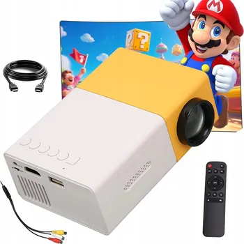 Projektor Projektor Mini Přenosný projektor s vysokým zobrazovaným obrazem Full HD