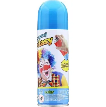 Karnevalový doplněk WIKY Párty sprej na paruky žlutý Barva: Modrá