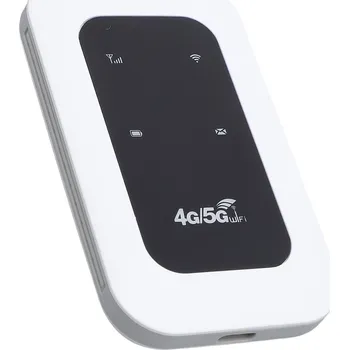 PŘENOSNÝ MOBILNÍ 4G/5G WIFI ROUTER 300 Mb/s S BATERIÍ 2100 mAh A SLOTEM PRO SIM KARTU