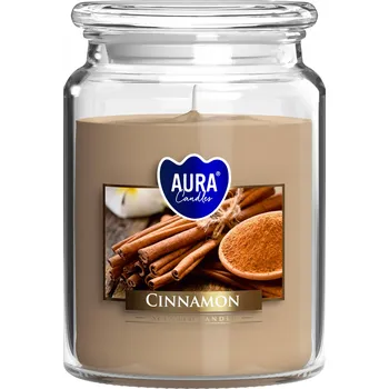 Svíčka Parafínová vonná svíčka Cinnamon Aura 1 ks