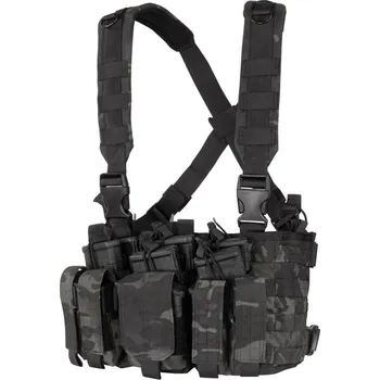 CONDOR OUTDOOR Vesta taktická RECON CHEST RIG MULTICAM® BLACK