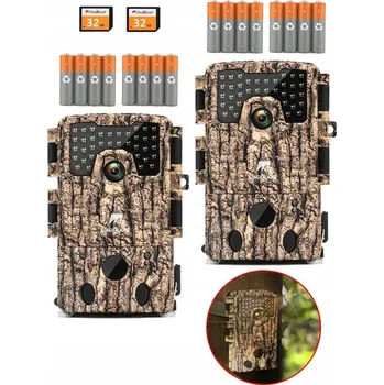 IP kamera FOTOPAST / LOVECHÁ KAMERA 48MP 4K S NOČNÍM VIDĚNÍM, RYCHLÁ SPOUŠŤ 0,3S, 2KS