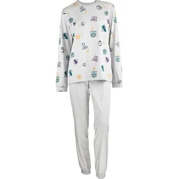 Chlapecké pyžamo Pleas Dětské dlouhé pyžamo šedé melé 164 (183798-202-164)