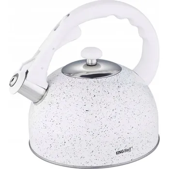 Varná konvice Kinghoff tradiční ocelová smaltovaná Konvice 2,6 l bílá