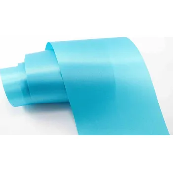 Stuha Luxusní saténová stuha - tyrkysová - šíře 6 cm