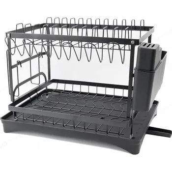 Odkapávač na nádobí Volně stojící odkapávač (sušička) na desku pro dřez, odkapávač na nádobí AKS