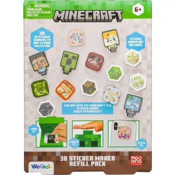 kreativní sada Minecraft 3D Sada na výrobu samolepek - Náhrad...