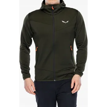Pánská mikina Mikina s kapucí Salewa Puez Altavia PL HD Jacket - tmavě olivová S