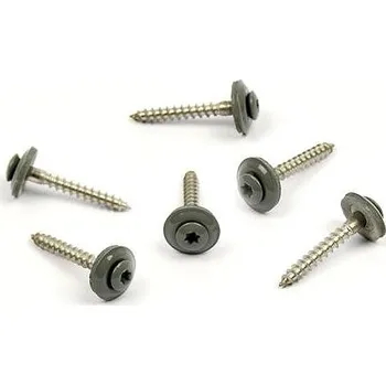 Vrut WT WINTECH Klempířský šroub + EPDM, Světle šedá RAL 7005 4,5 × 25 A2 200 ks