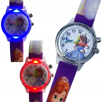 Hodinky Dětské hodinky pro dívky SOFIA Její Výsost Sofie LED SVÍTÍCÍ