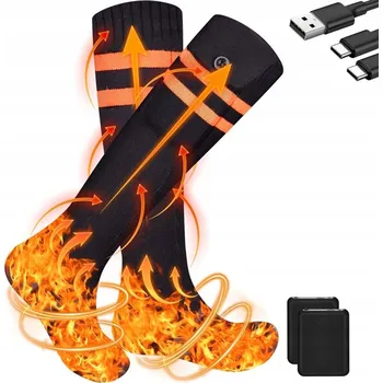 Pánské ponožky VYHŘÍVANÉ ELEKTRICKÉ TERMO PONOŽKY ZIMNÍ SE 4 NASTAVENÍMI OHŘEVU