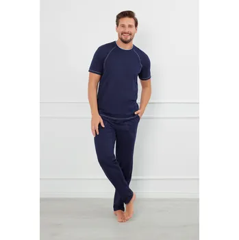 Pánské pyžamo Salomon pánské pyžamo krátký rukáv, dlouhé kalhoty S