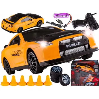 RC model auta Driftovací auto, RC auto na drift 1:24 2,4 GHz 4WD ŽLUTÉ