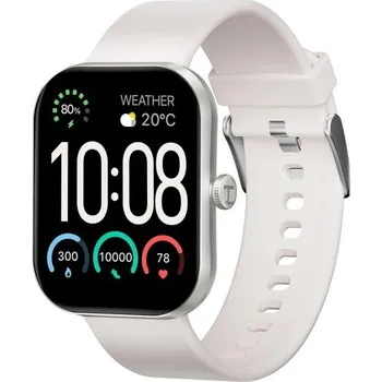 Chytré hodinky Chytré hodinky Celoobrazovkové dotykové fitness hodinky Krokoměr Sledování spánku Tepové frekvence Hudba Kalendář Budík Připomenutí hovorů a zpráv bílá