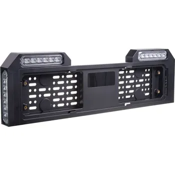 Autoelektronika 4x PREDATOR 6x4W LED pod SPZ, 12-24V, prohnuté, modré, ECE R65 brRZ03B