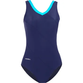 Dámské plavky Crowell Dámské plavky Angie, tmavě modrá/modrá - Velikost 40