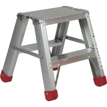 Schůdek Hliníkové schůdky Camel s plošinou, oboustranné, 2 x 2 stupně