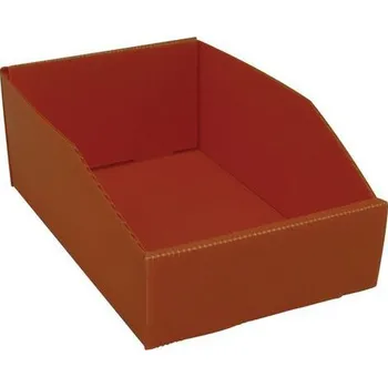 Úložný box Plastový box PP, 10,5 x 18 x 28 cm, oranžový