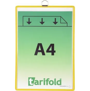 Informační rámečk Tarifold A4, s okem, žlutý
