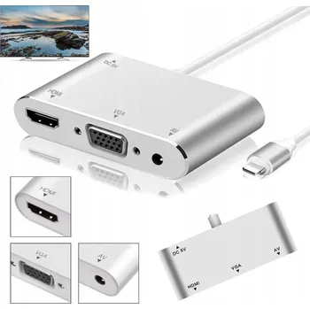 Redukce Adaptér LIGHTNING na HDMI / VGA + 3,5mm jack