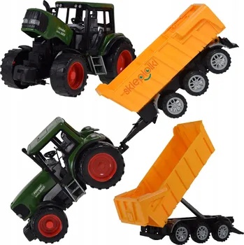 autíčko TRAKTOR ZEMĚDĚLSKÝ STROJ PŘÍVĚS FARMÁŘSKÁ HRAČKA PRO DĚTI ZEMĚDĚLEC