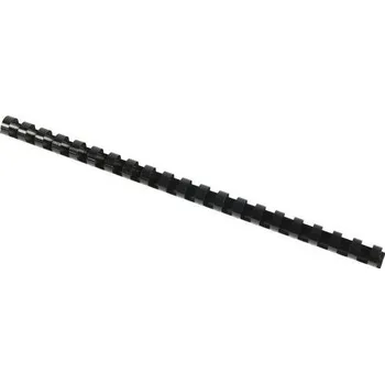 Vázací hřbet Plastový hřbet pro kroužkovou vazbu, černý, 125 listů