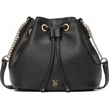 Kabelka Victoria's Secret kabelka psaníčko Mini Bucket Bag polyuretanová černá
